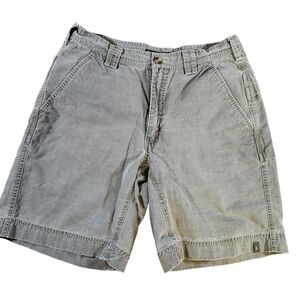 Royal Robbins Shorts Men's 32 Olive Green Canvas Riostop Outdoor Travel Casual